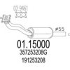 MTS 01.15000 Exhaust Pipe